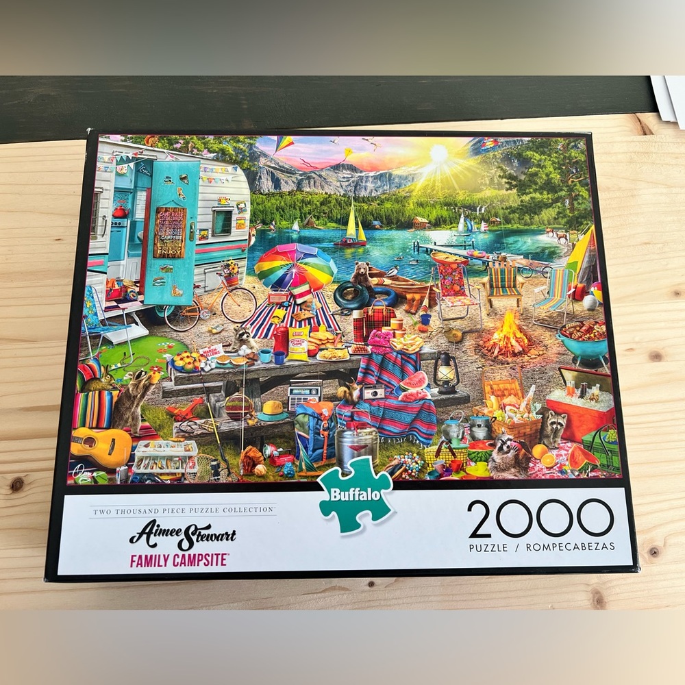 Aimee Stewart Buffalo Family Campsite 2,000 Piece Puzzle
